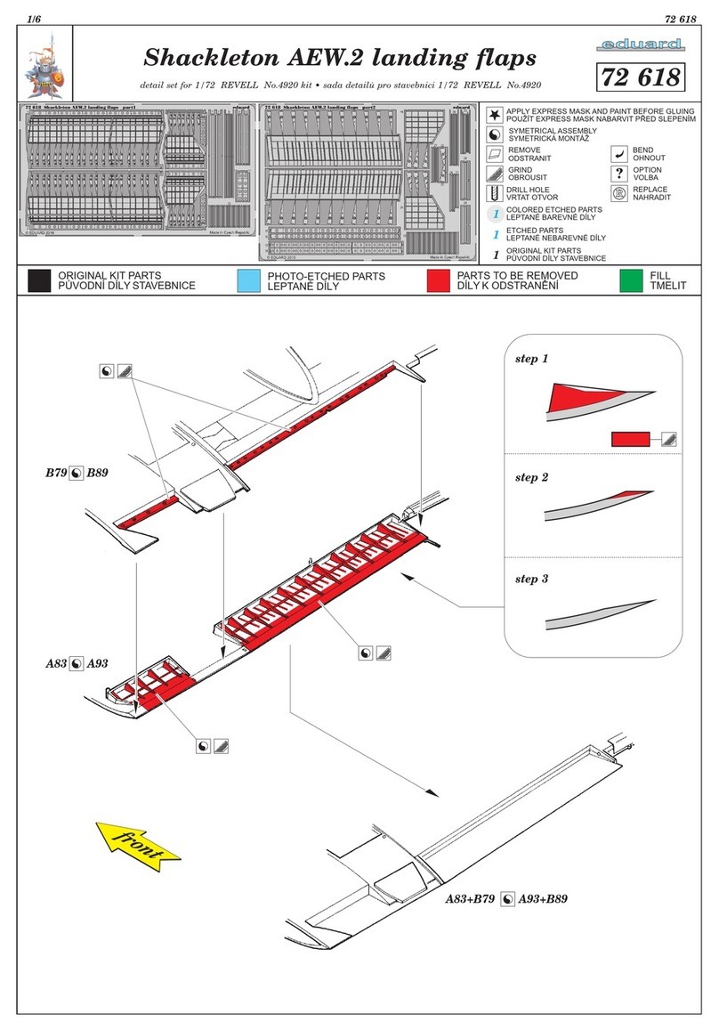 Eduard Shackleton AEW.2 landing flaps User manual Eduard Shackleton AEW.2 landing flaps User manual