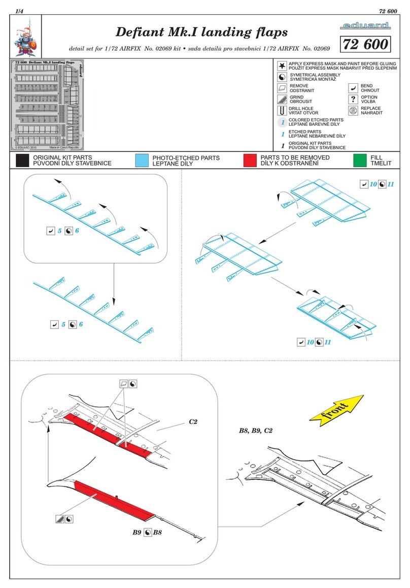 Eduard Defiant Mk.I landing flaps User manual