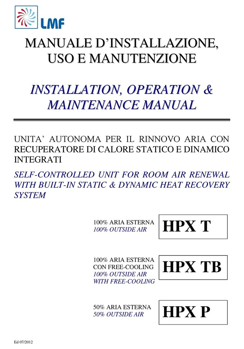 LMF Clima HPX Series Installation, operation & maintenance manual