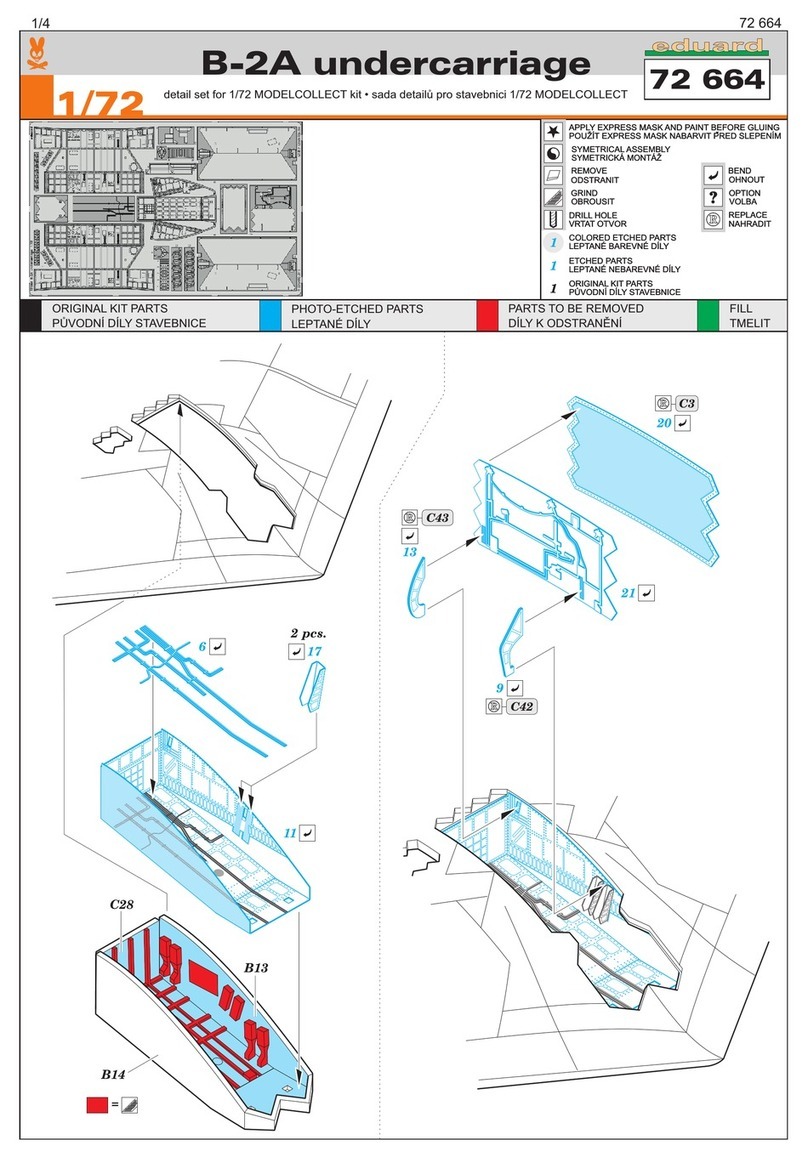 Eduard B-2A undercarriage quick start guide