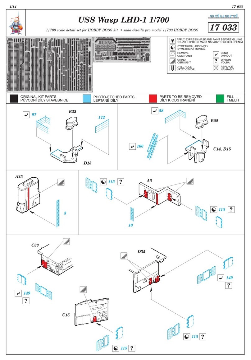 Eduard USS Wasp LHD-1 1/700 quick start guide