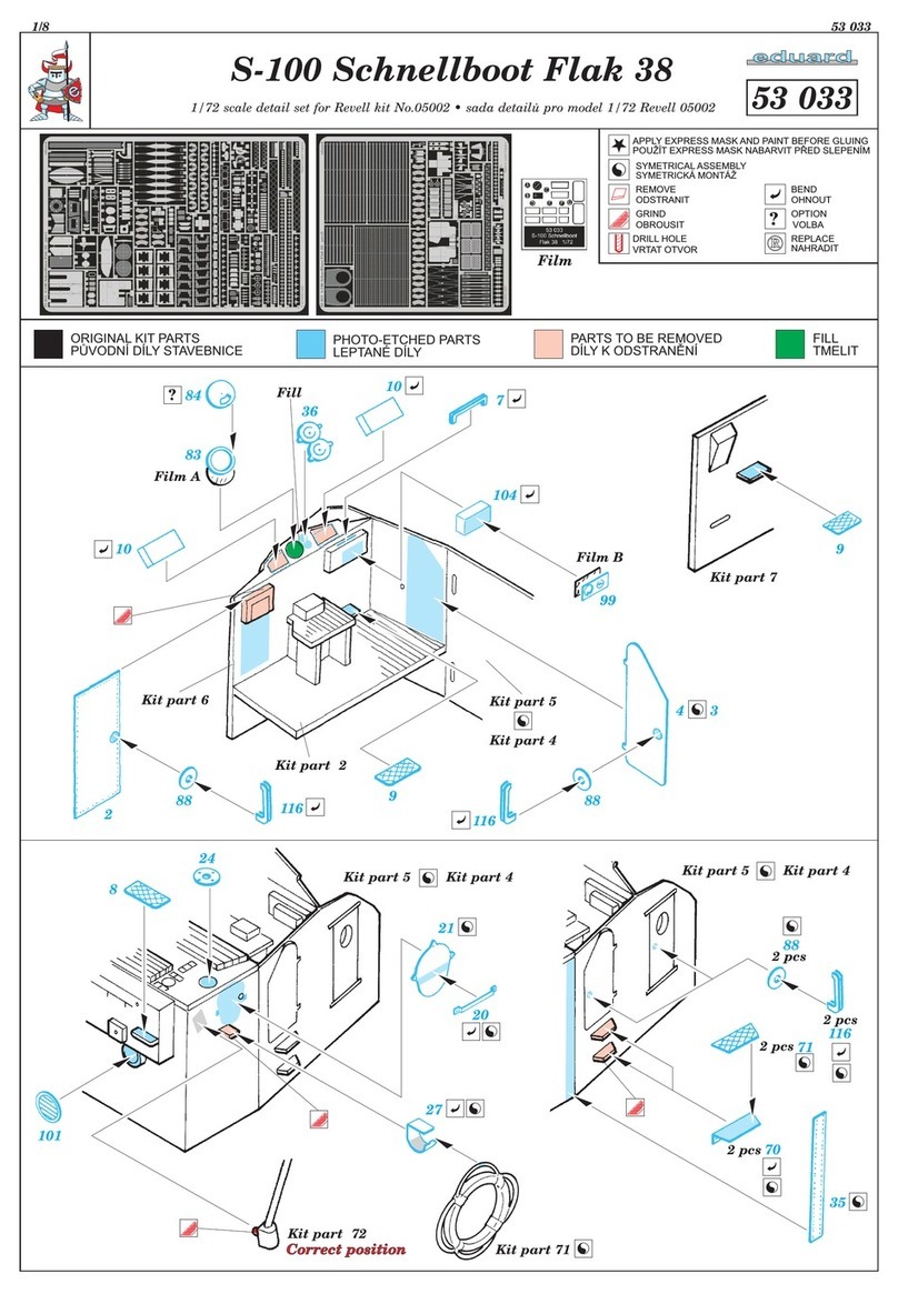 Eduard S-100 Schnellboot Flak 38 User manual