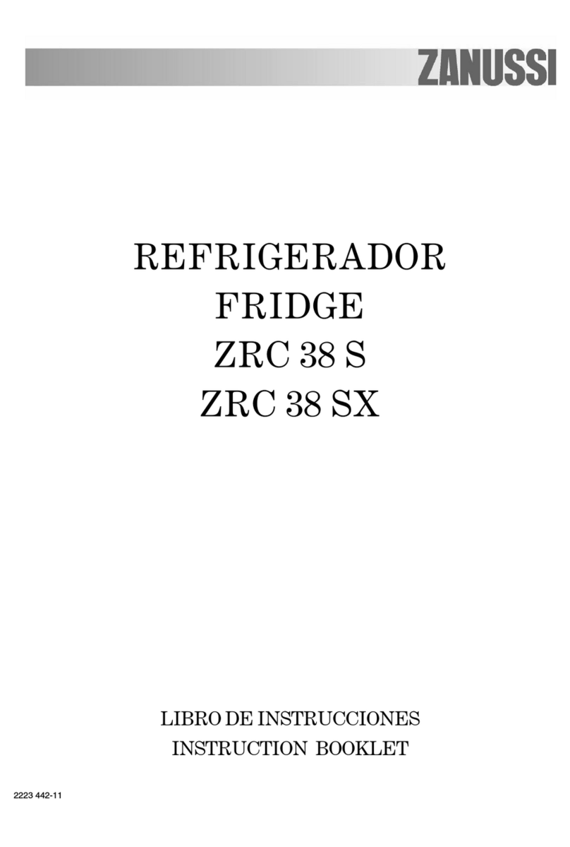 Zanussi ZRC 38 S Instruction booklet