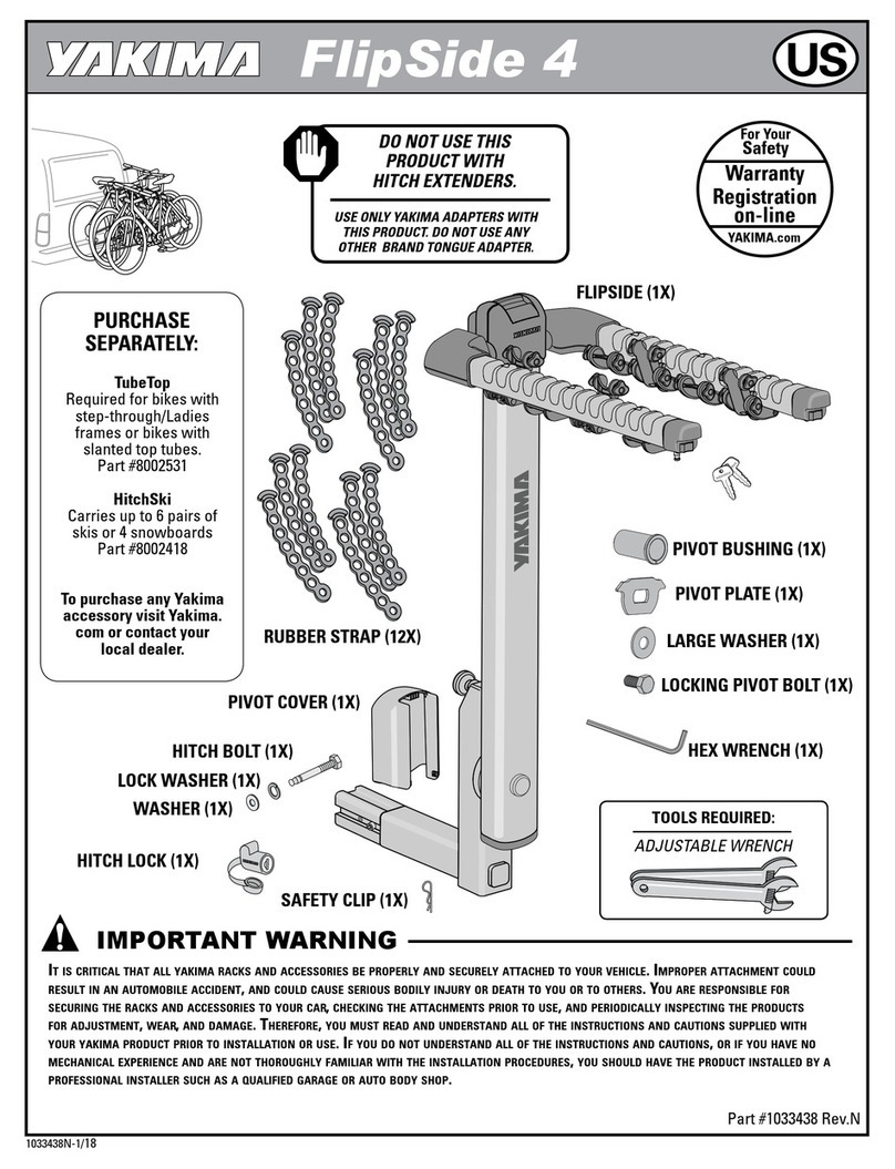 Yakima FlipSide 4 User manual
