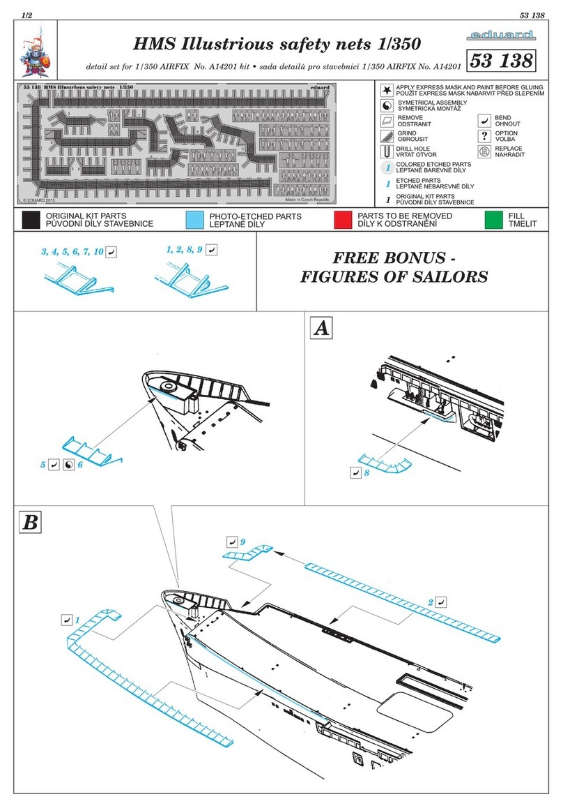 Eduard HMS Illustrious safety nets 1/350 quick start guide