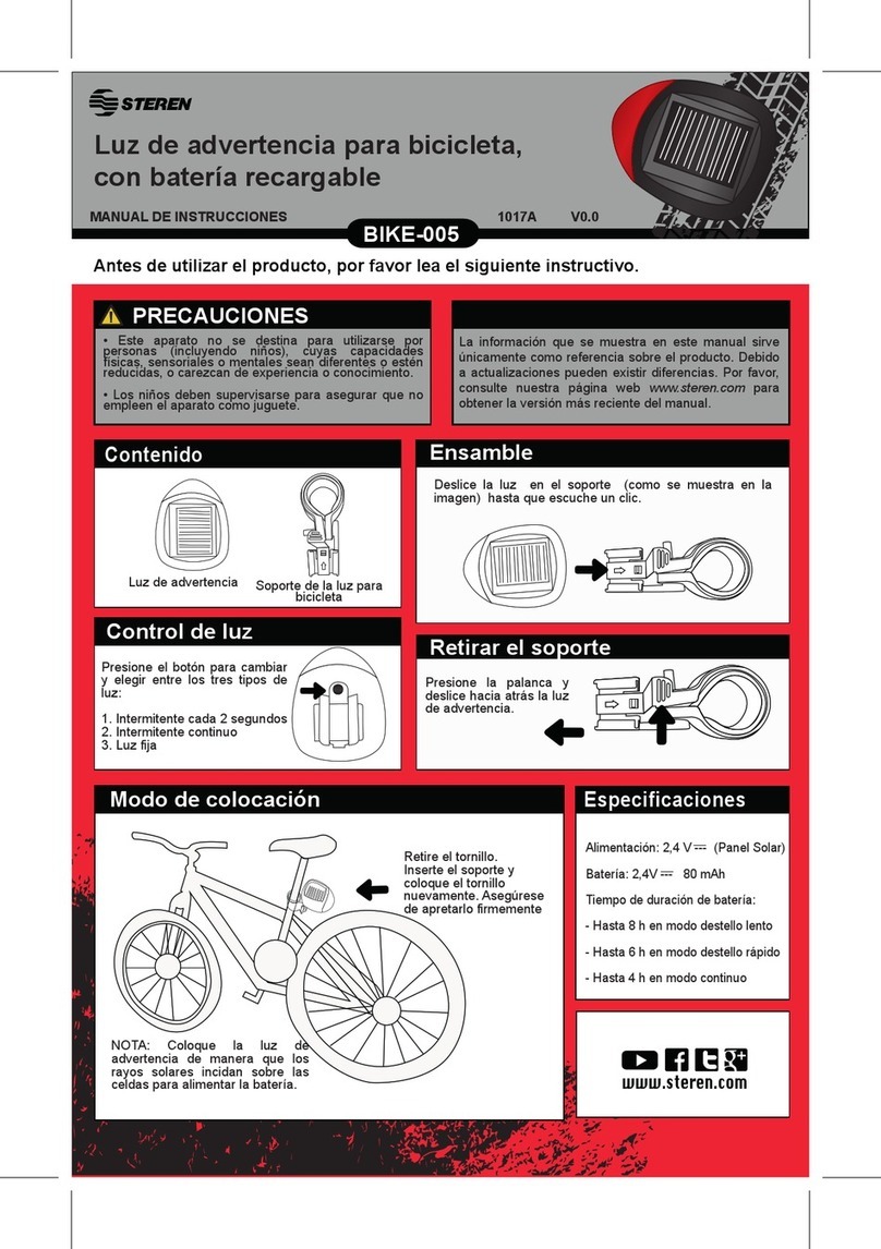 Steren BIKE-005 quick start guide