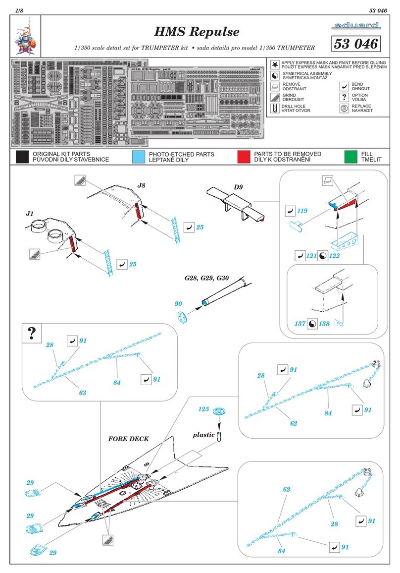 Eduard HMS Repulse quick start guide