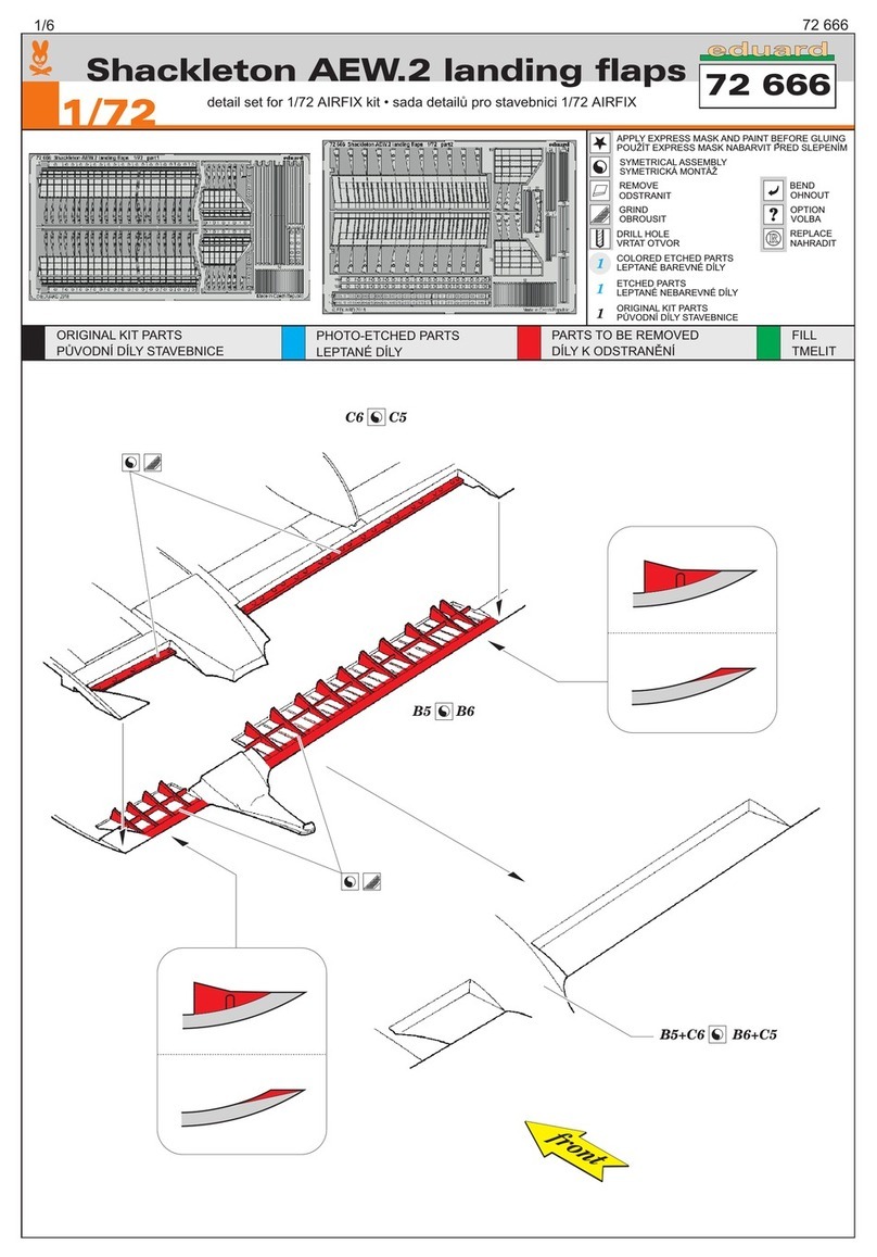 Eduard Shackleton AEW.2 landing flaps User manual