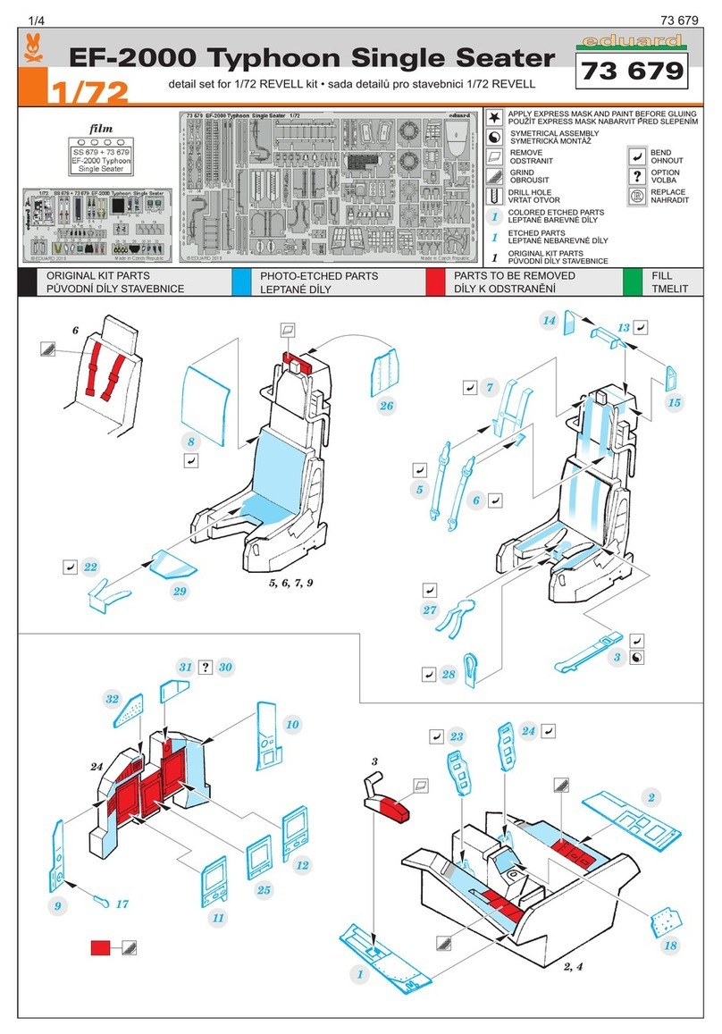 Eduard EF-2000 Typhoon Single Seater User manual