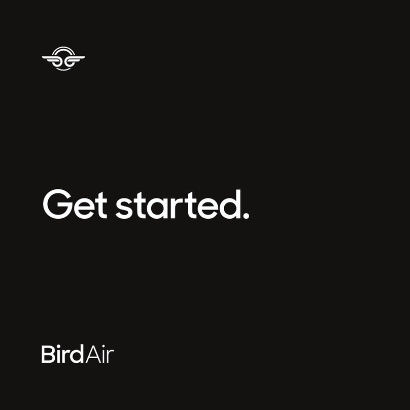 BIRD RIDES Bird Air Instruction booklet