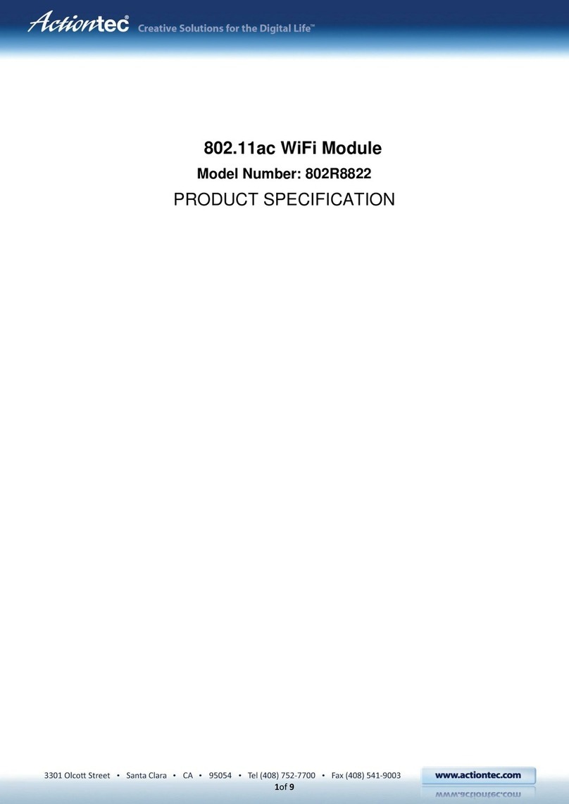 ActionTec 802R8822 Owner's manual