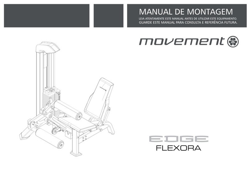 Movement EDGE SEATED LEG CURL Assembling manual