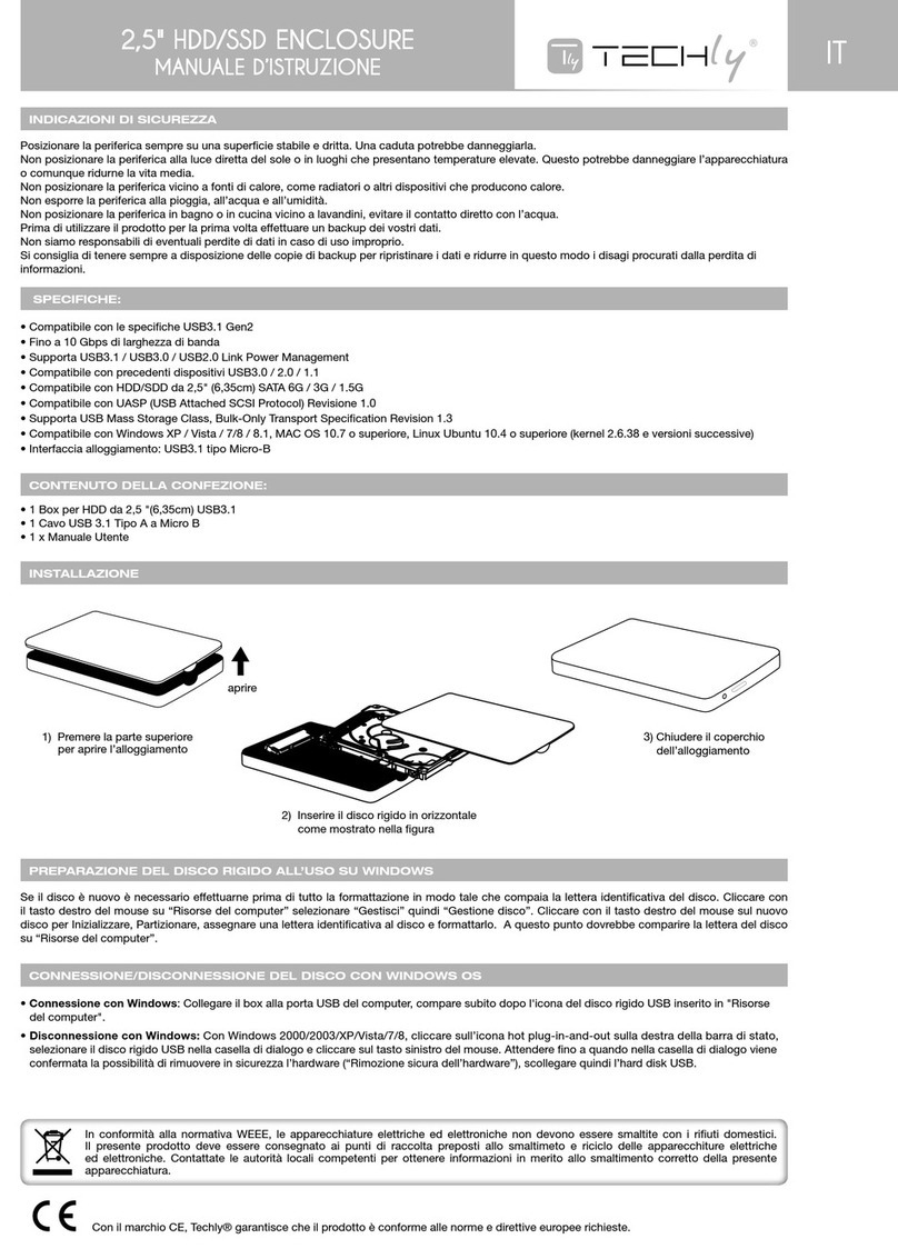 Techly I-CASE SU31-25TY user manual