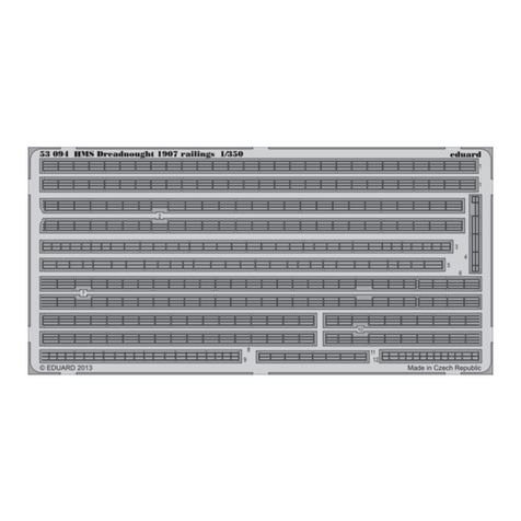 Eduard HMS Dreadnought 1907 railings 1/350 quick start guide