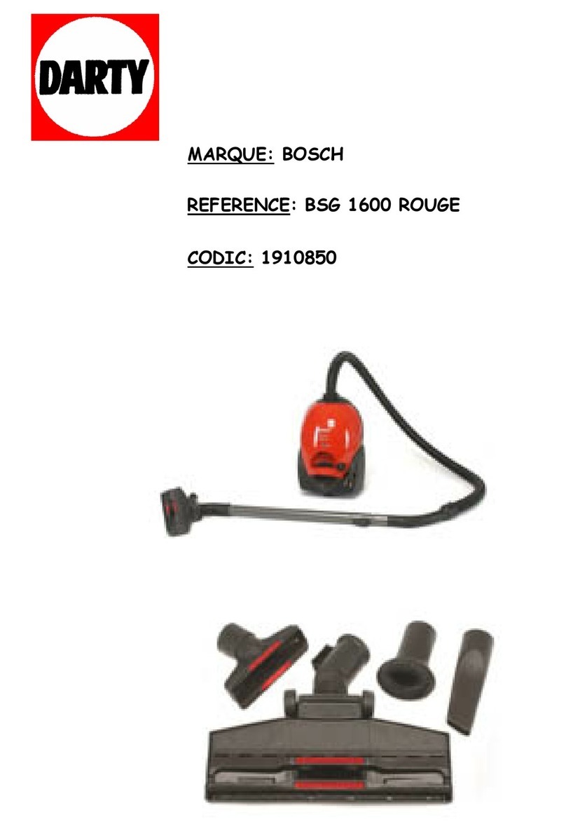 Bosch BSG 1600 Rouge manual