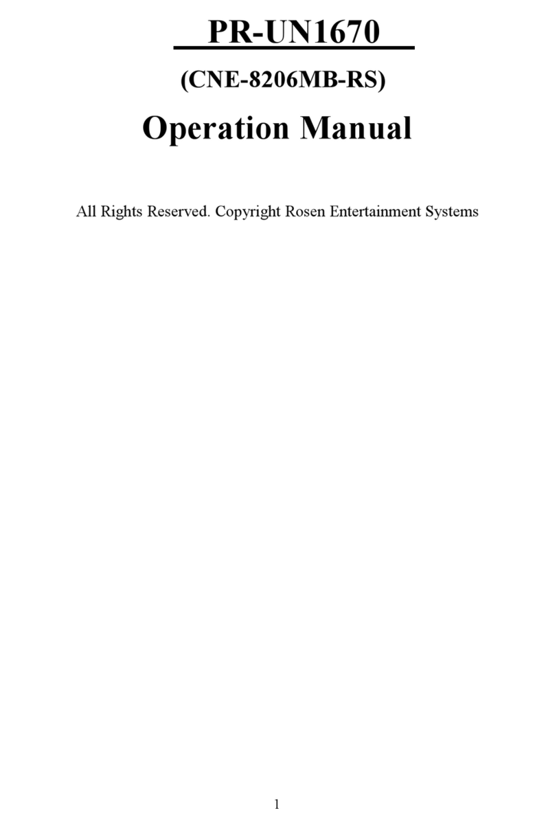 Rosen PR-UN1670 User manual