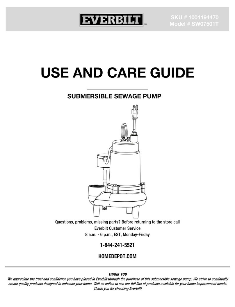 Everbilt SW07501T Use and care guide Everbilt SW07501T Use and care guide