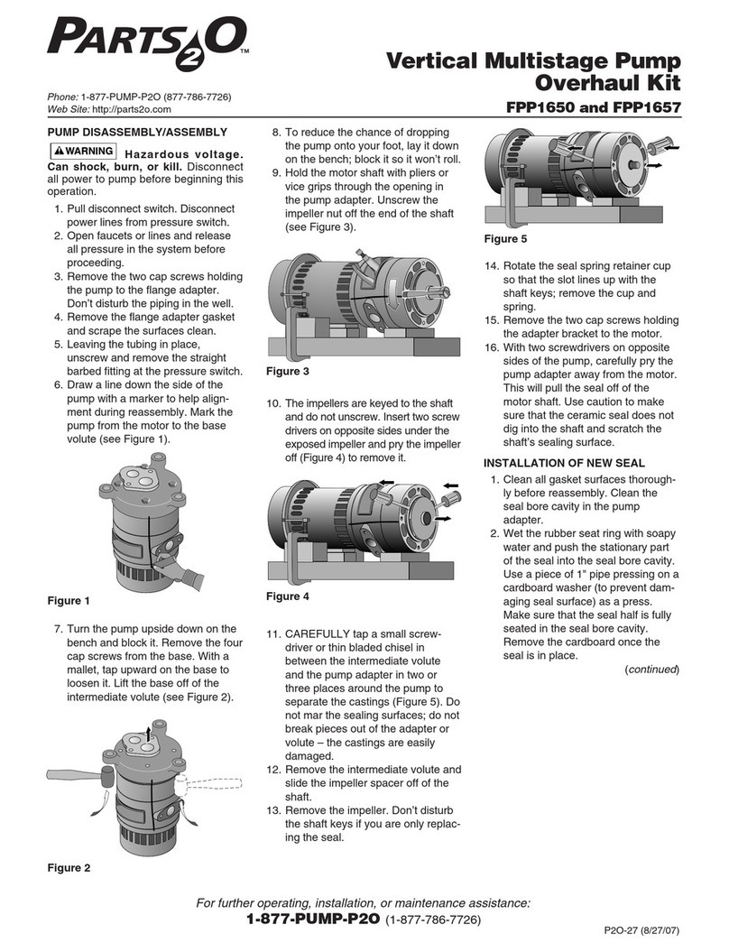 Parts2o FPP1650 quick start guide