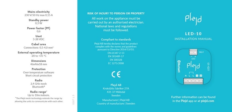 Plejd LED-10 installation manual
