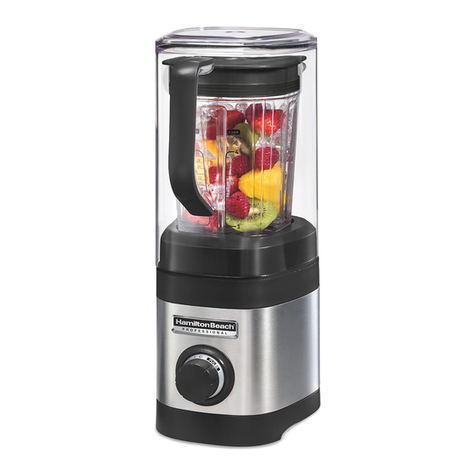 Hamilton Beach Professional 58915-TW Use and care guide