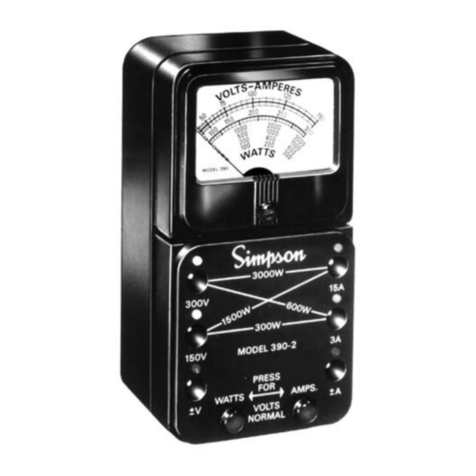 Simpson 390-2 User manual