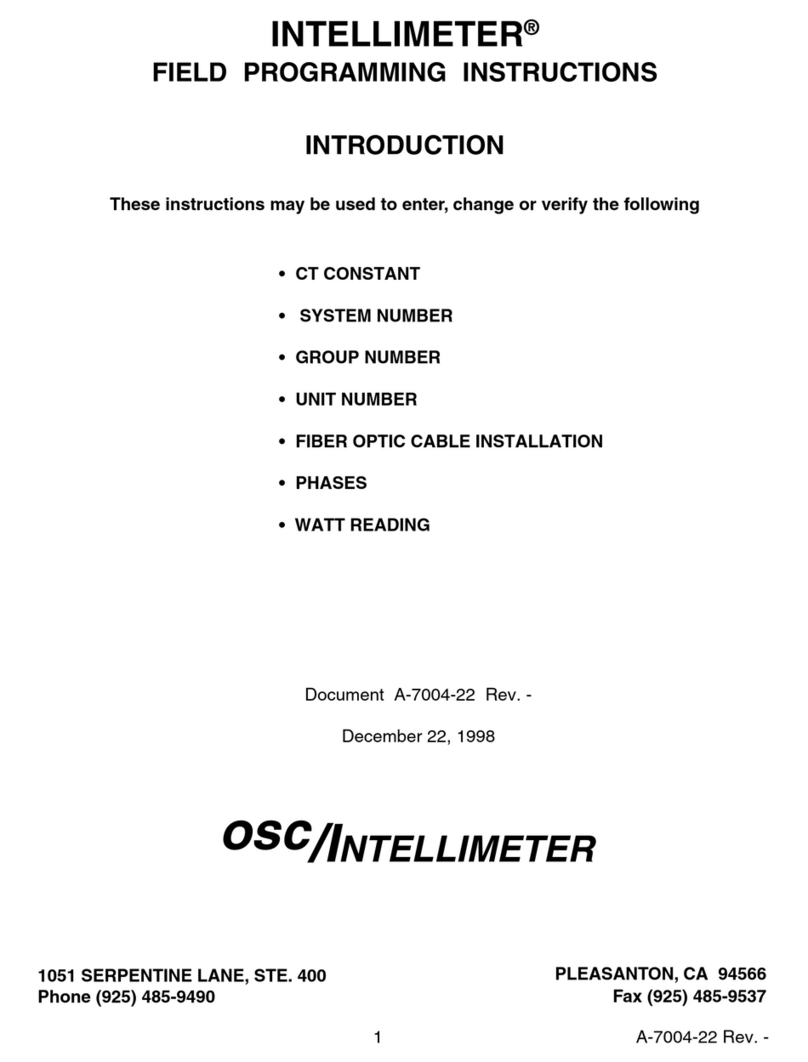 OSC Intellimeter Series Programming instructions