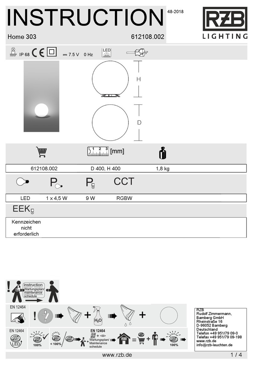 RZB Lighting Home 303 Instruction