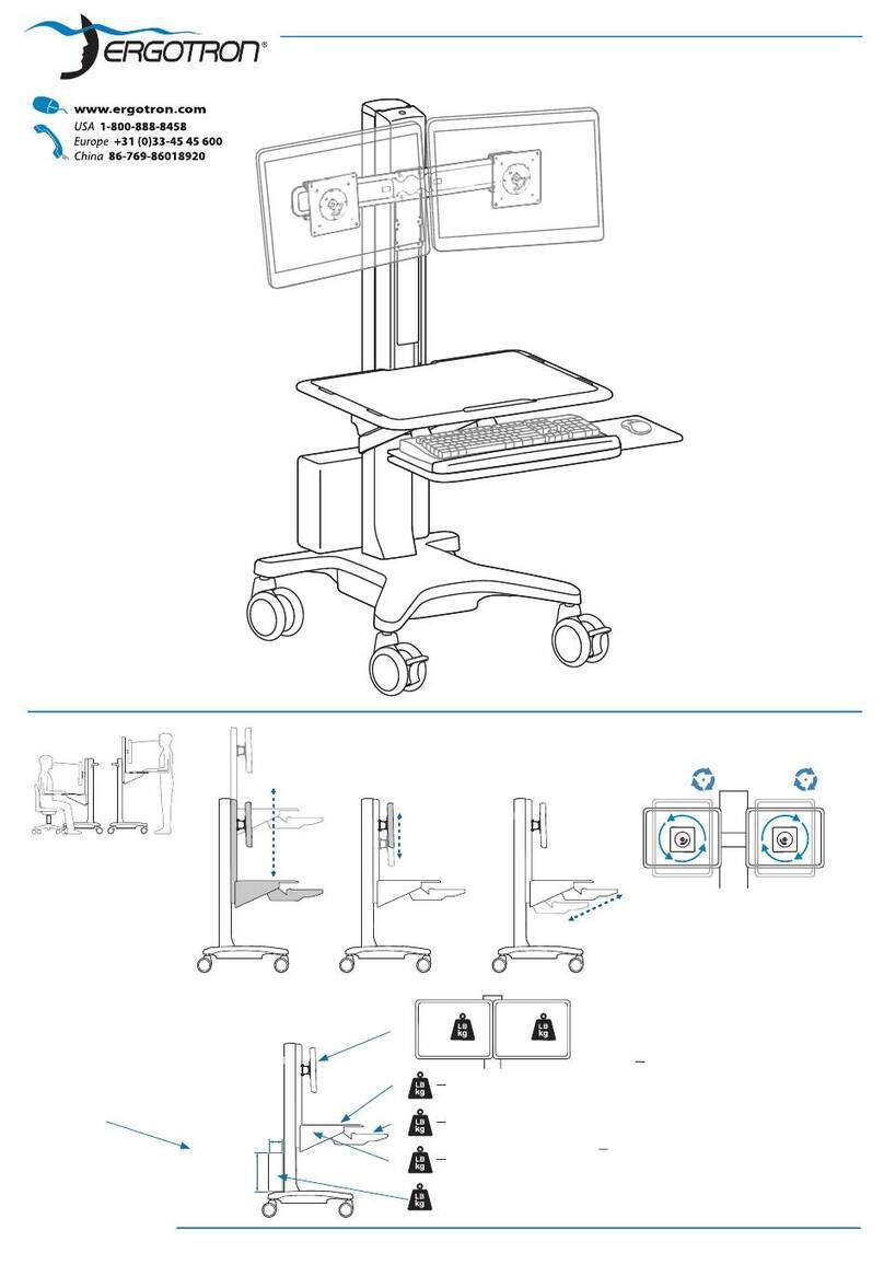Ergotron WORKFIT User manual Ergotron WORKFIT User manual