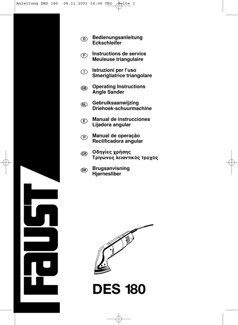 Faust DES 180 operating instructions
