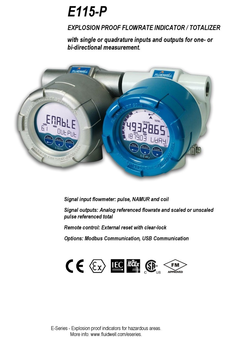 Fluidwell E Series User manual