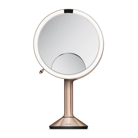 simplehuman sensor mirror trio manual