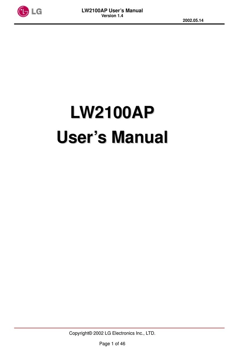 LG LW2100AP user manual