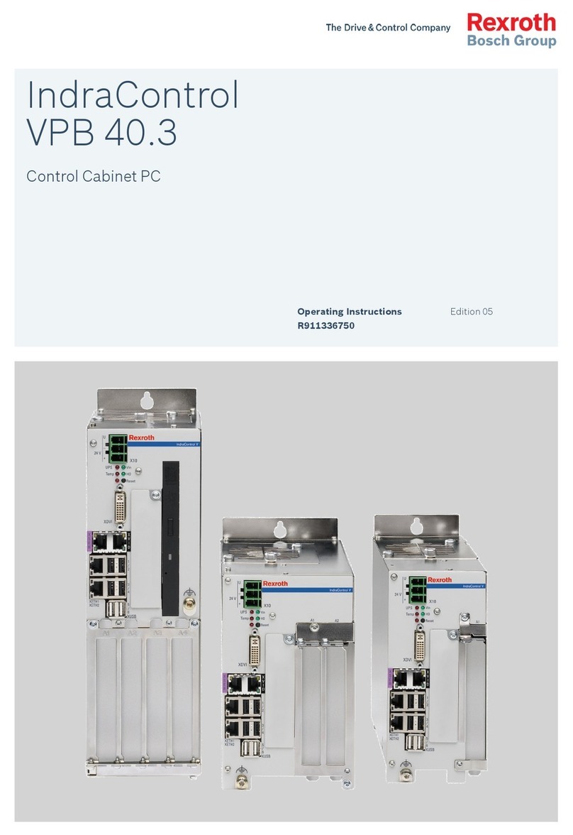 Bosch Rexroth IndraControl VPB 40.3 operating instructions
