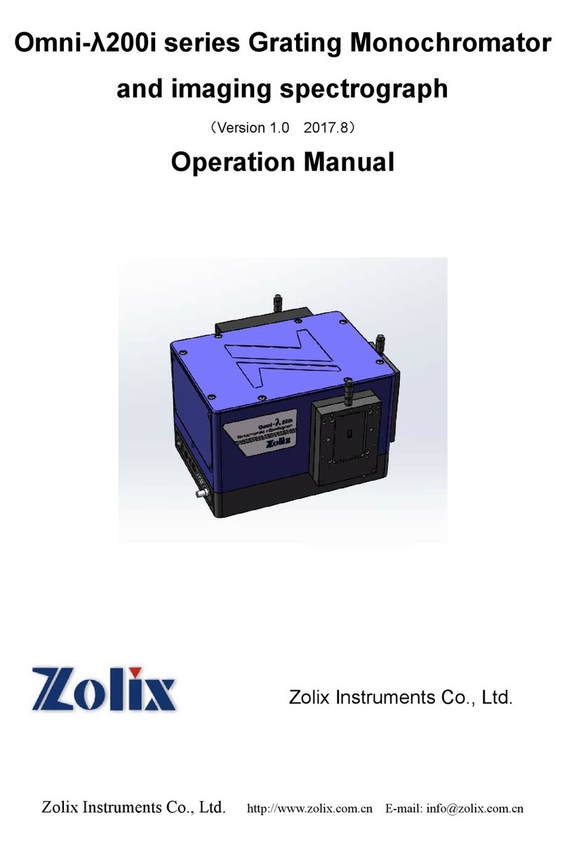 Zolix Instruments Omni-l200i Series User manual