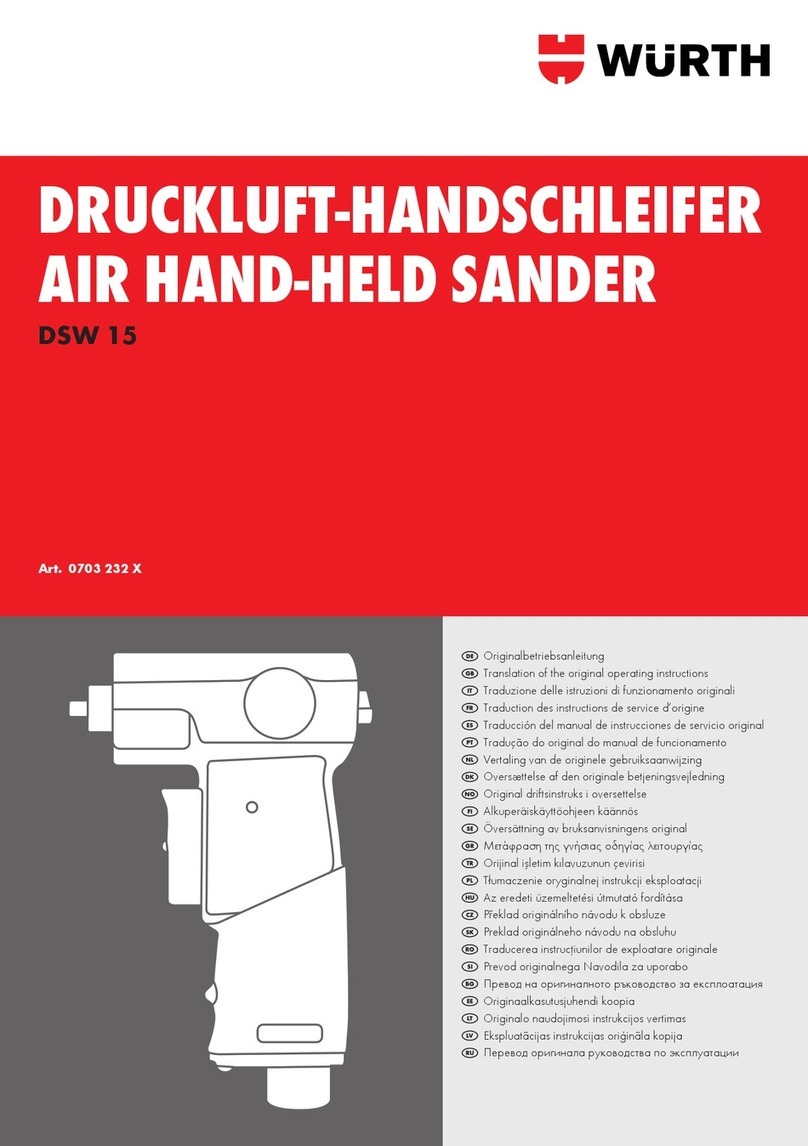 Würth DSW 15 Original operating instructions
