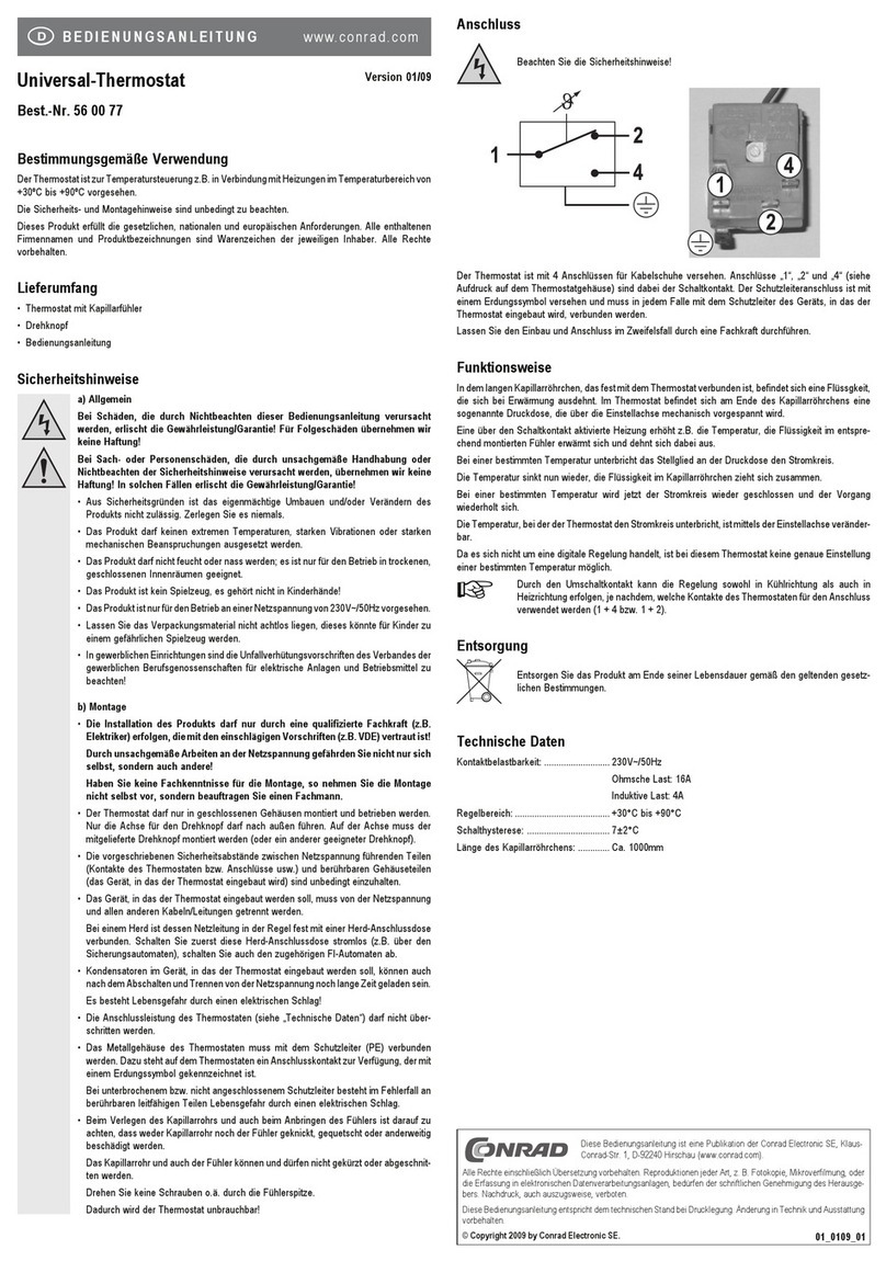 Conrad 72AK109 User manual