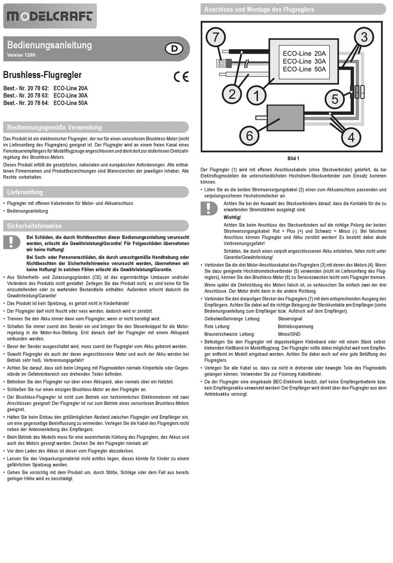 ModelCraft ECO-Line 20A operating instructions