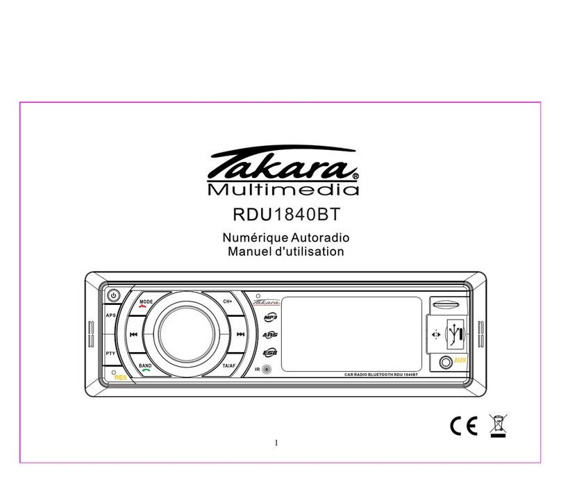TAKARA RDU-1840BT User manual