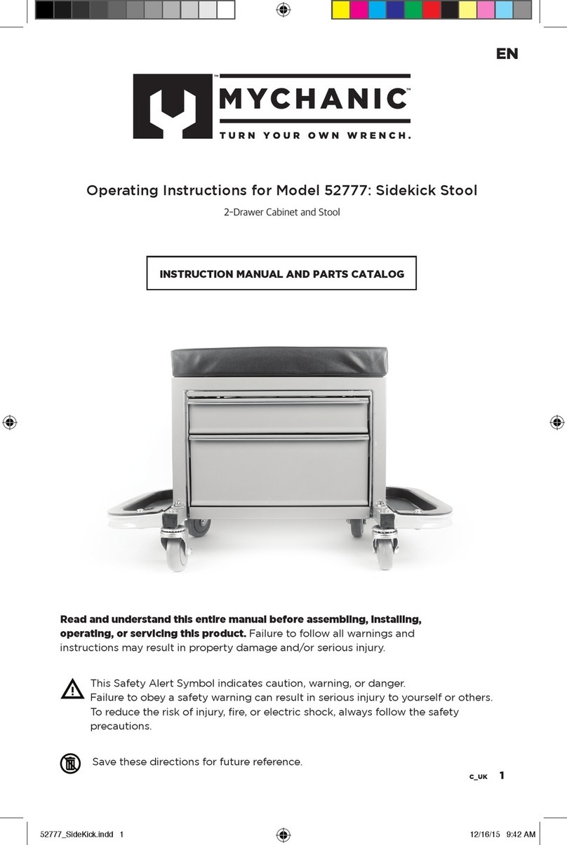 Mychanic Sidekick Stool operating instructions Mychanic Sidekick Stool operating instructions