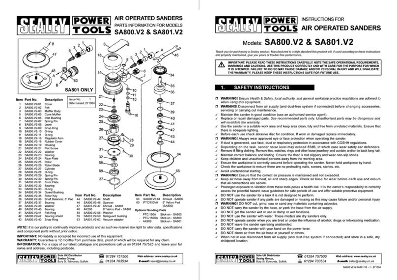 Sealey SA800.V2 instructions
