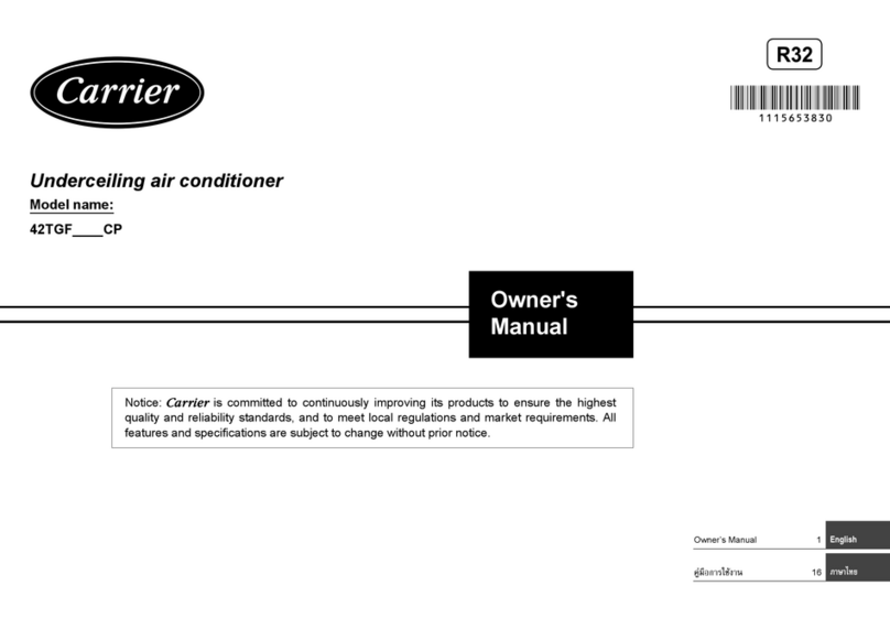 Carrier 42TGF CP Series User manual