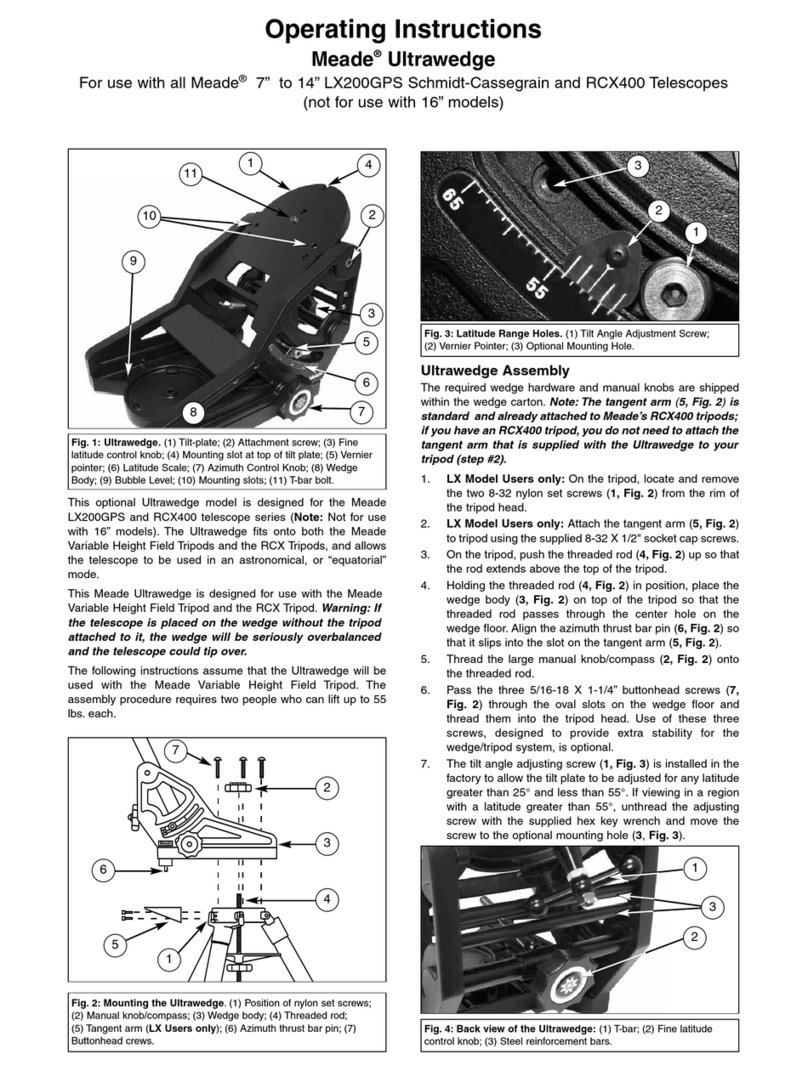 Meade Ultrawedge operating instructions