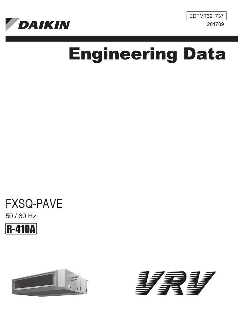 Daikin FXSQ-PAVE Dimension Guide