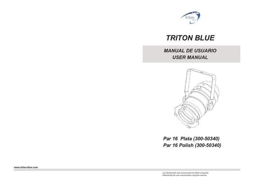 Triton Blue Par 16 Polish user manual