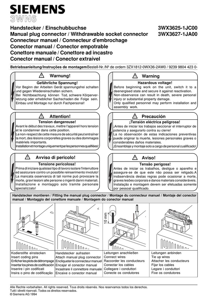 Siemens 3WN6 User manual