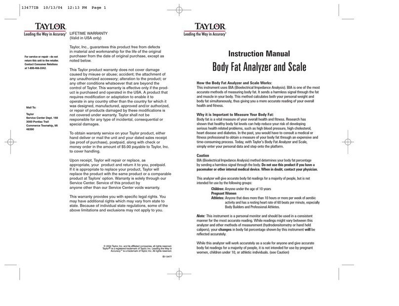 Taylor 13477 instruction manual