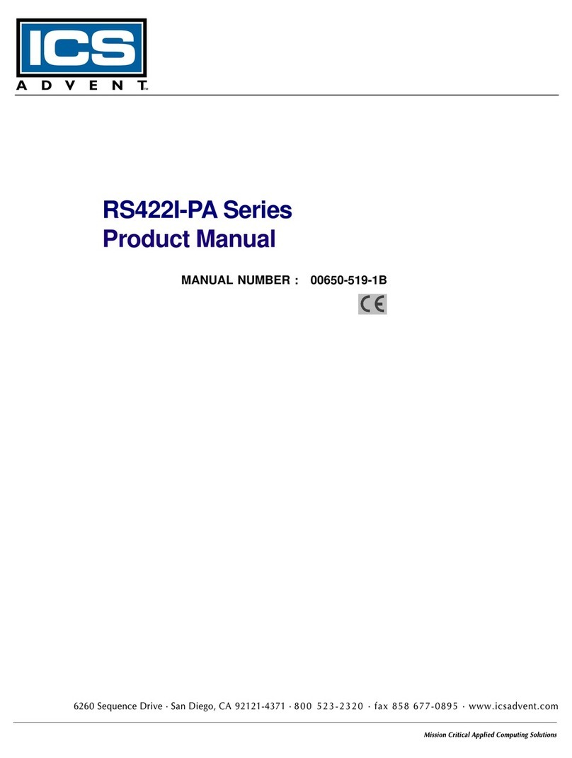 ICS RS422I-PA Series product manual