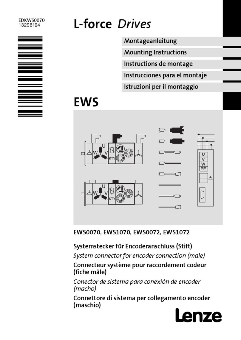 Lenze L-force EWS Series Mounting instructions