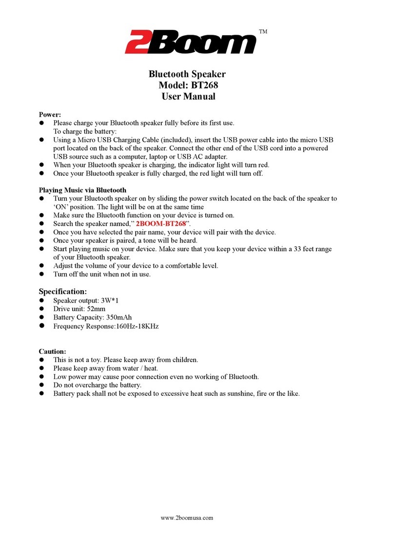 2Boom BT268 user manual