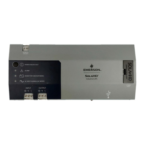 Emerson SolaHD SDU AC B-Series User manual